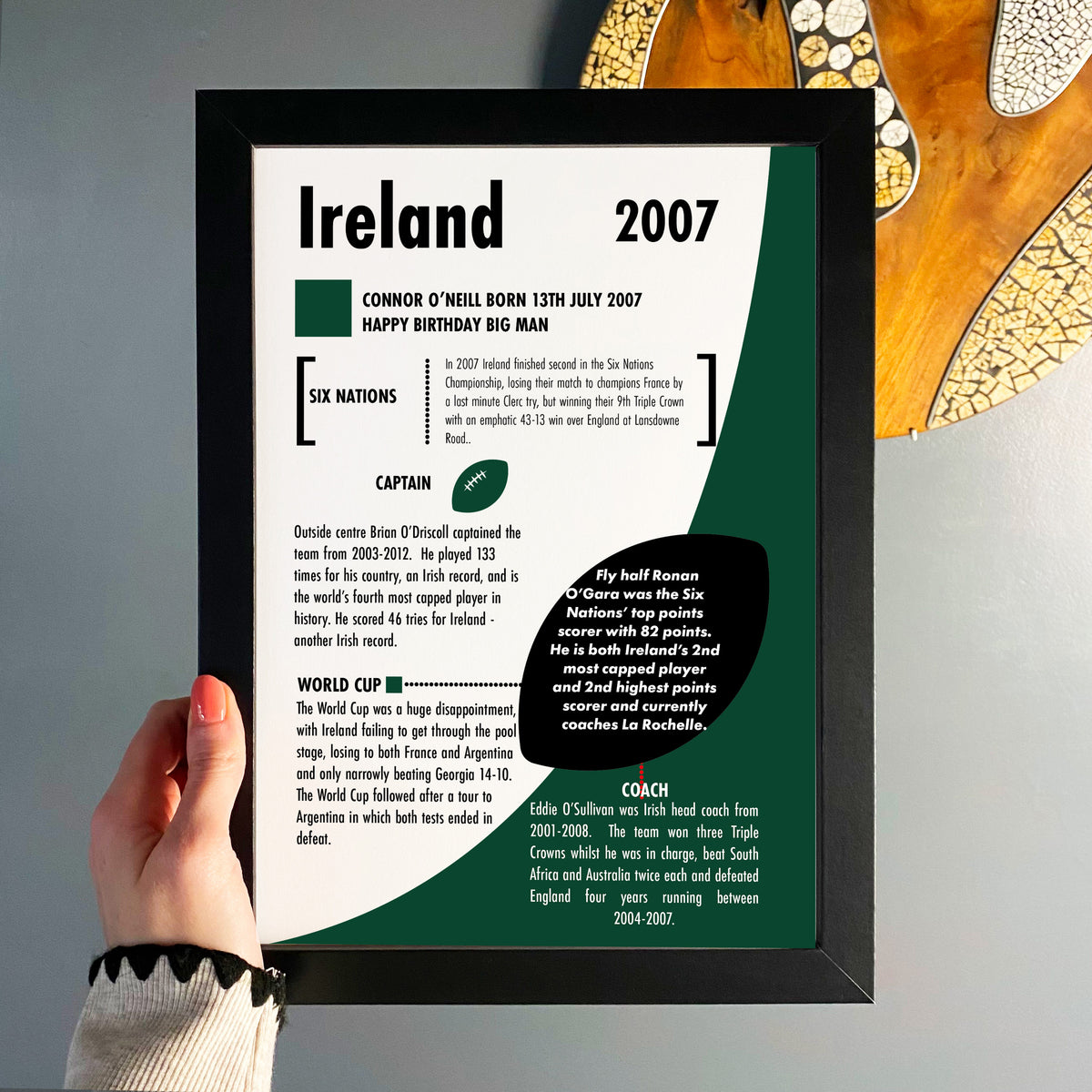 born in 2007 gift for rugby fans