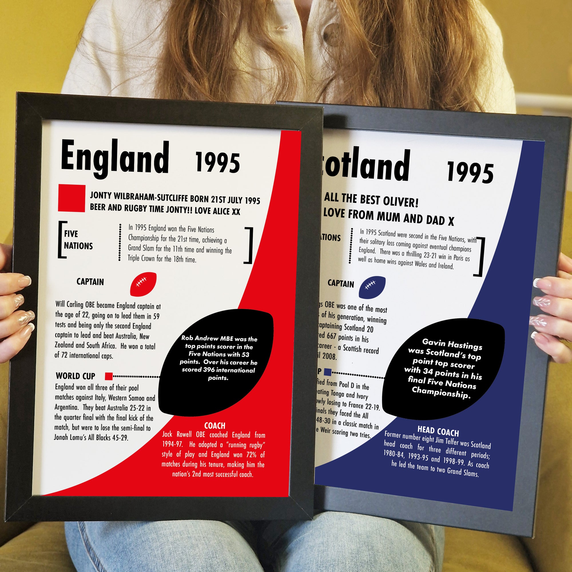 Personalised 30th birthday gift for rugby fan