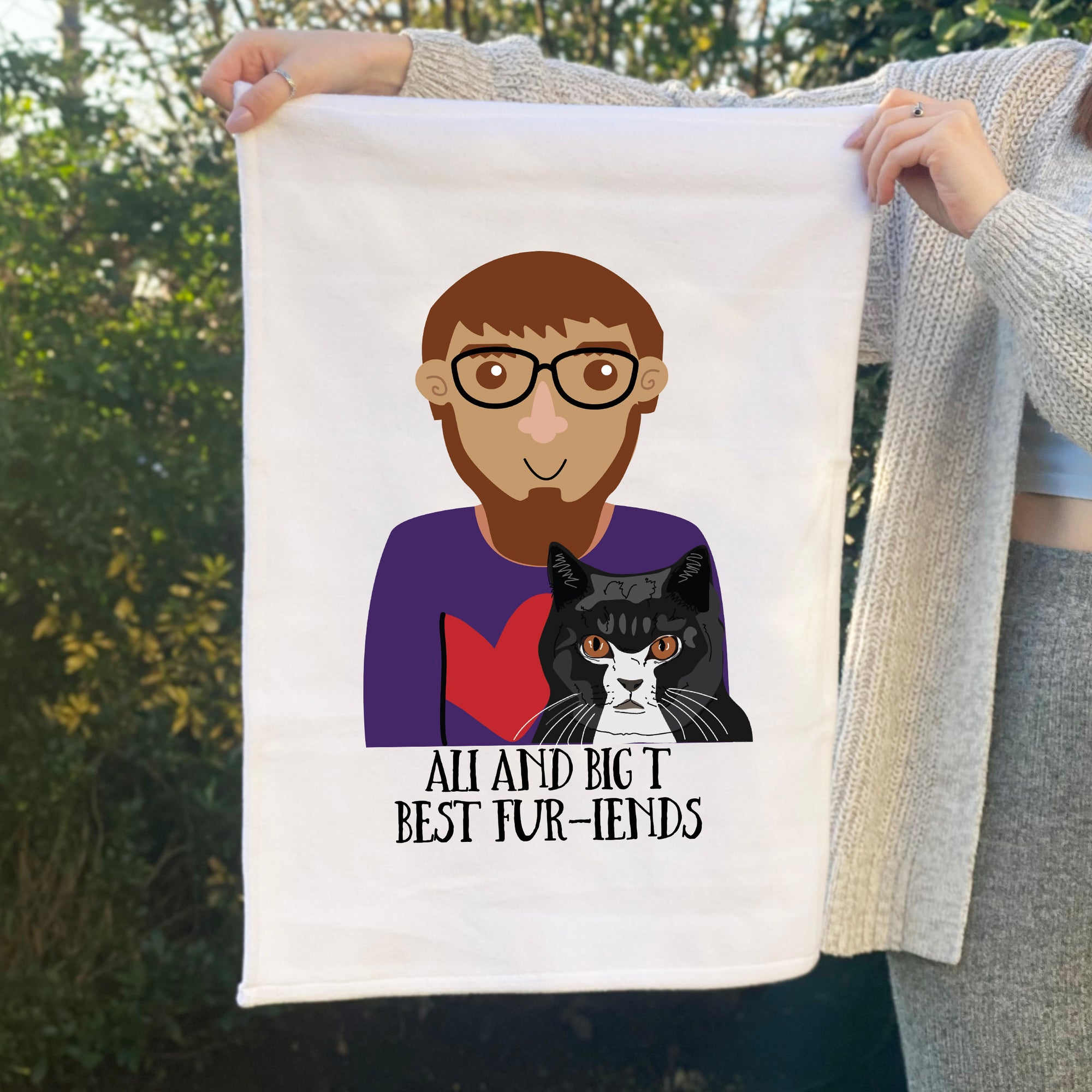 Cartoon cat dad gift