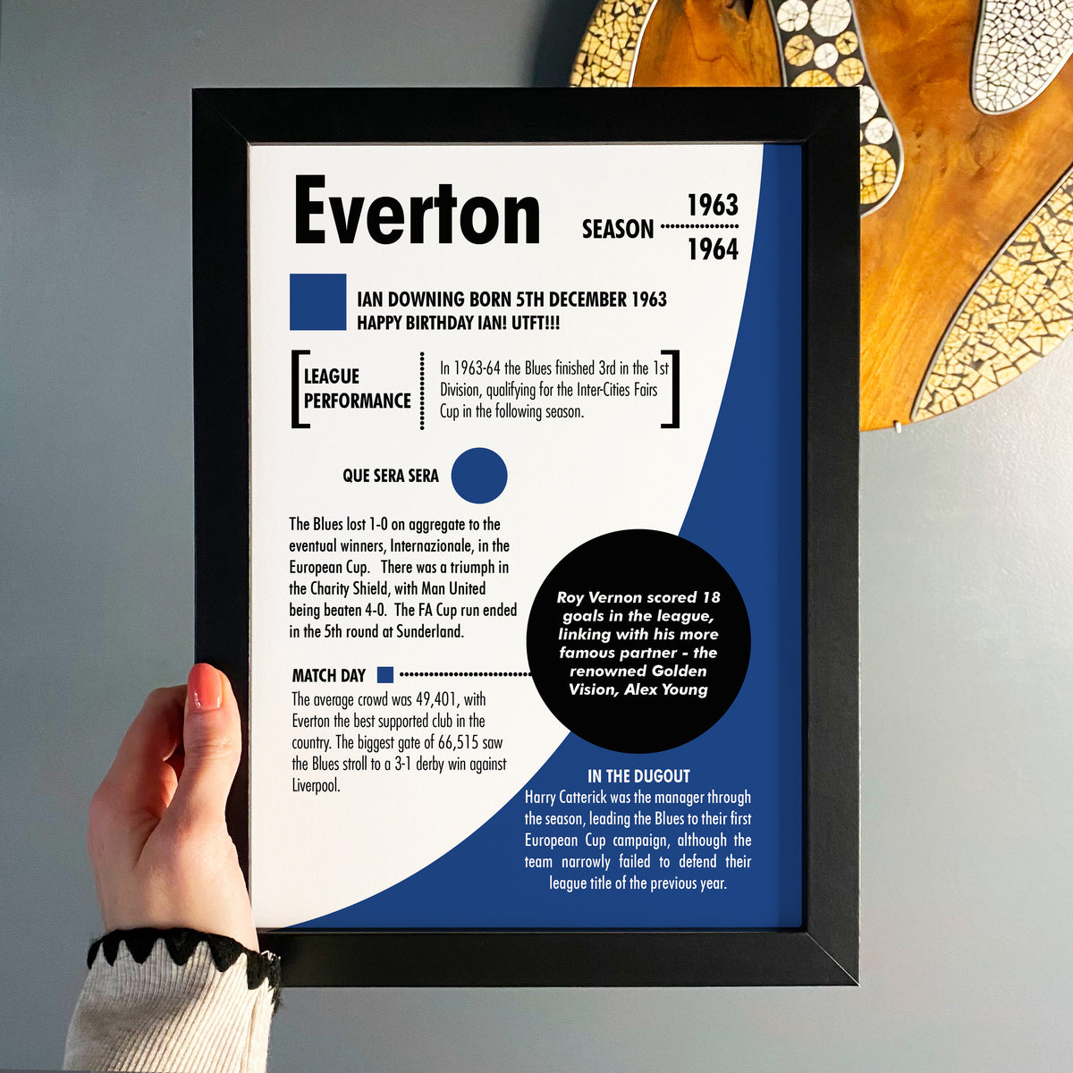 White Cotton Cards Everton FC Geburtstagskarten – 6 Stück, 16x16 Cm, Mit Umschlag, Handgefertigt In UK