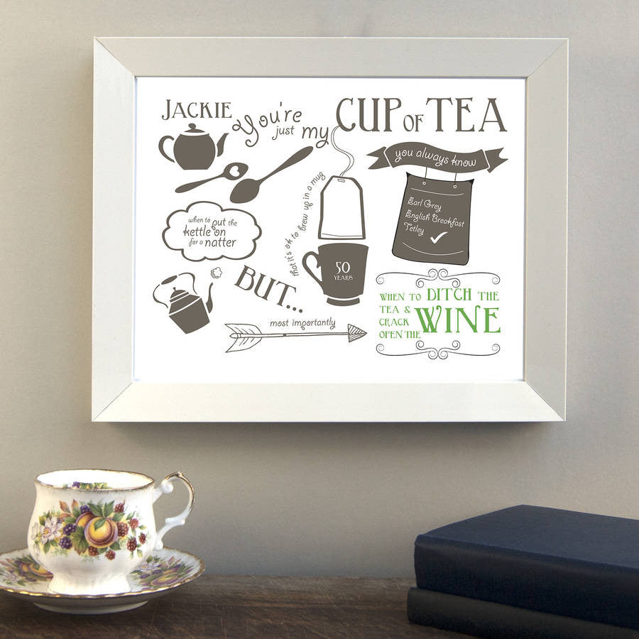 Friend Is &#39;Just My Cup Of Tea&#39; Print - Afewhometruths