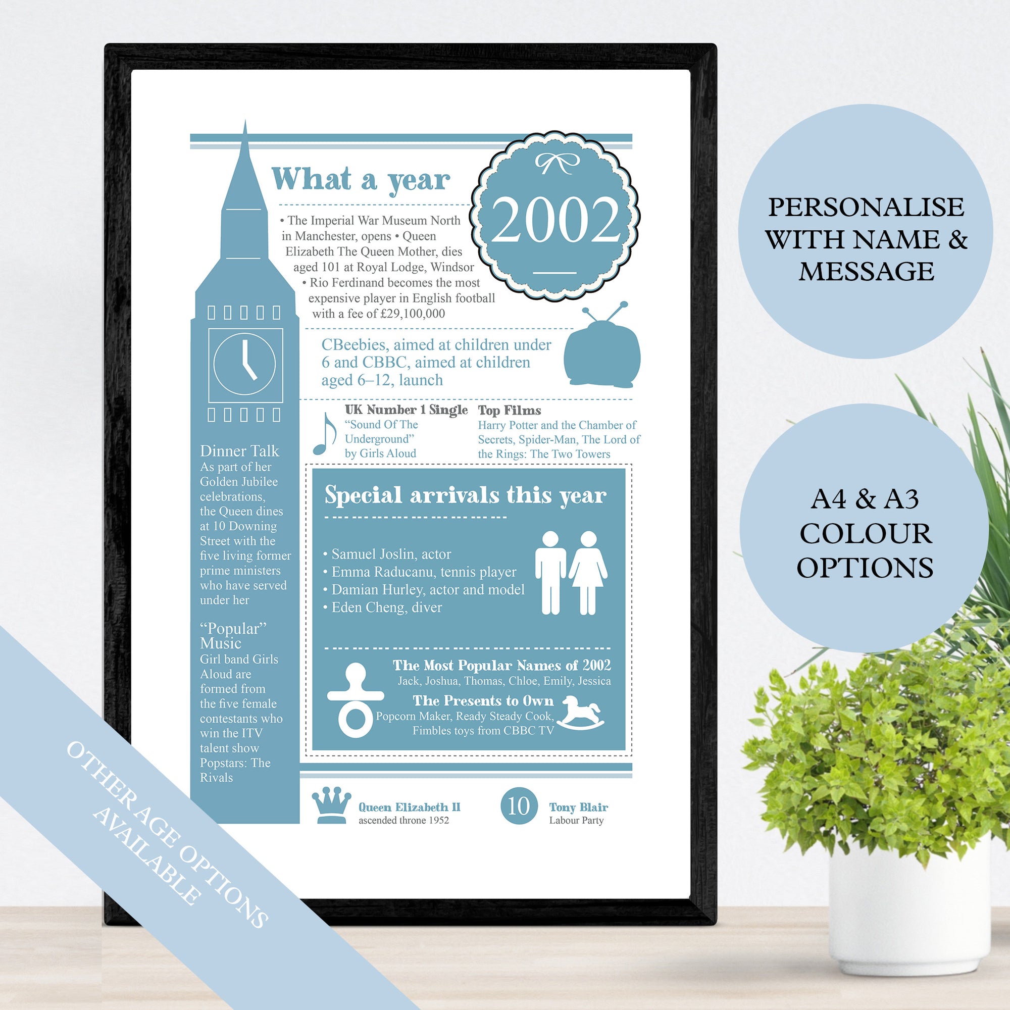 Personalised 21st birthday gift