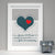 Personalised 1st Wedding Anniversary Print - Afewhometruths