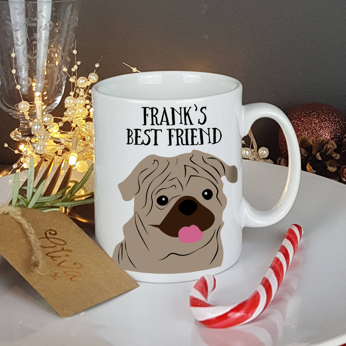 Pug Mug for Dog Lover Personalised Gift Afewhometruths