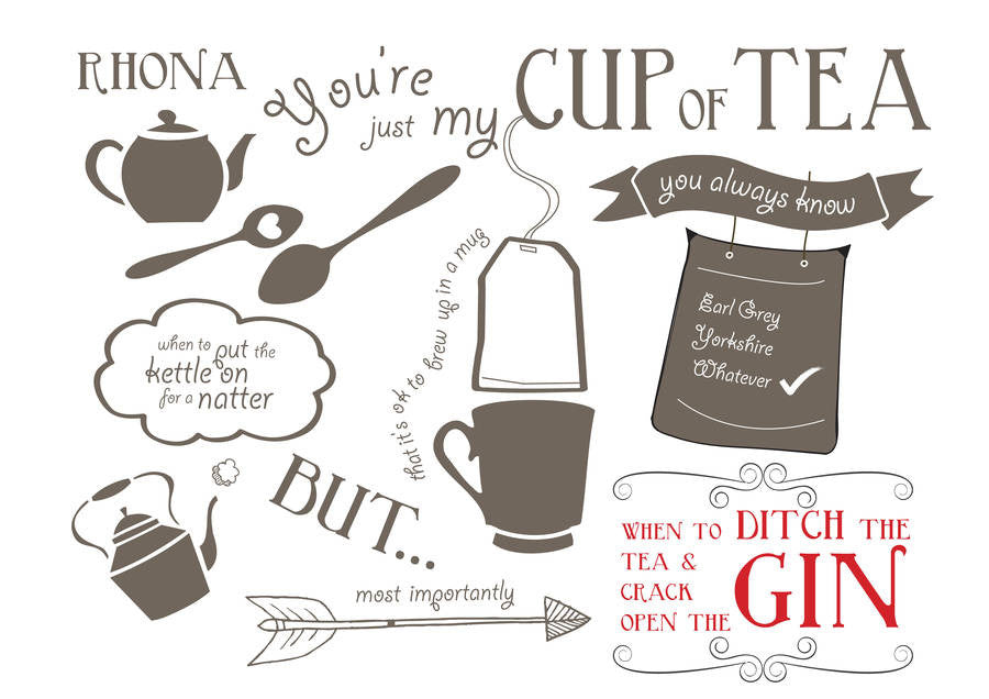 Friend Is &#39;Just My Cup Of Tea&#39; Print - Afewhometruths