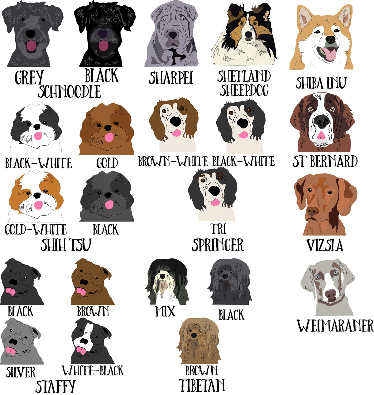 Personalised Dog Lover Gift Mug - multiple breeds