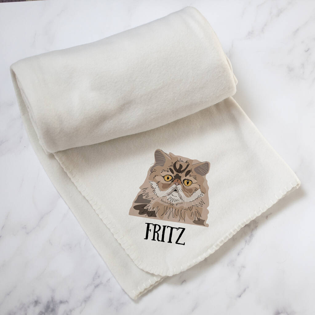 Personalised cat blanket deals