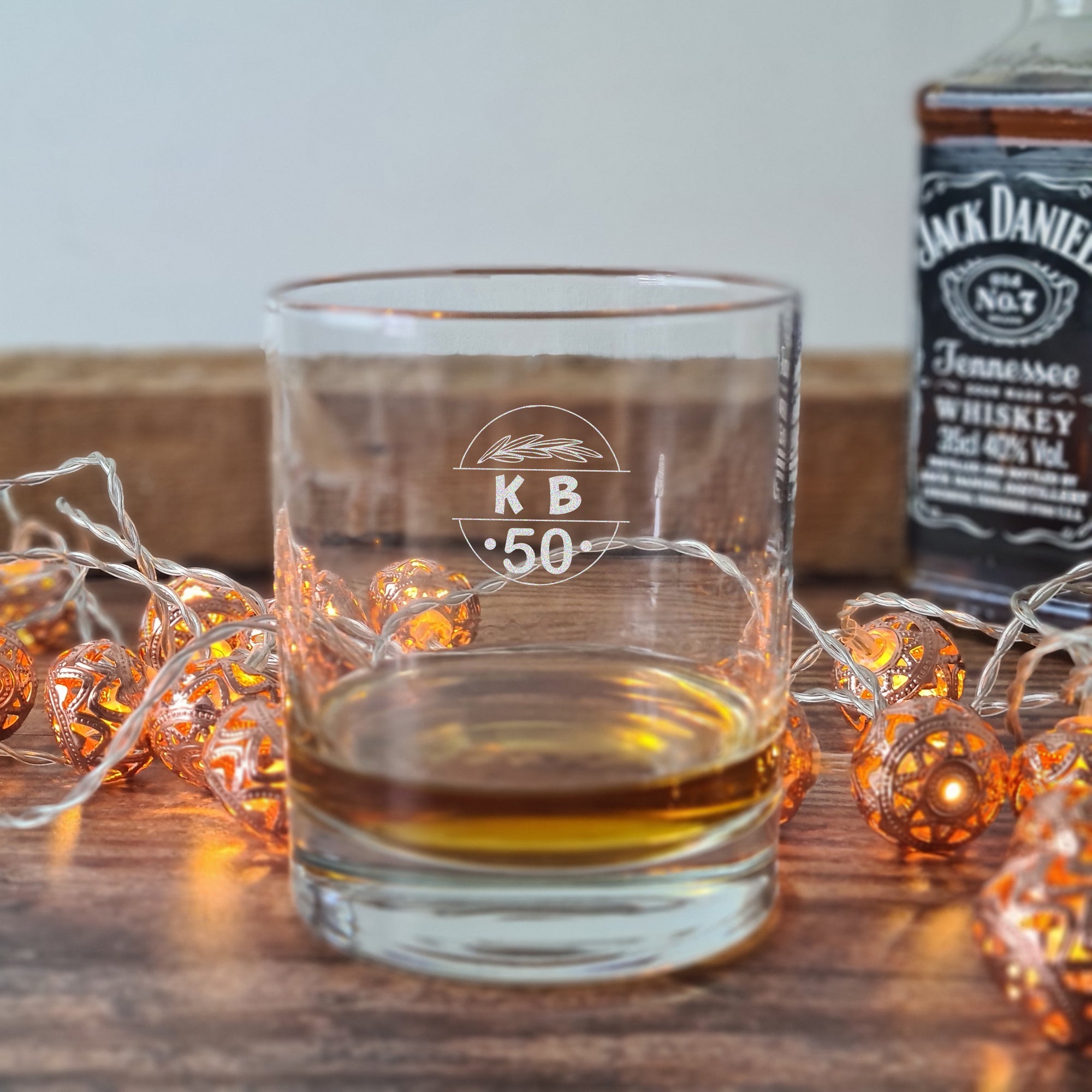50th birthday glass