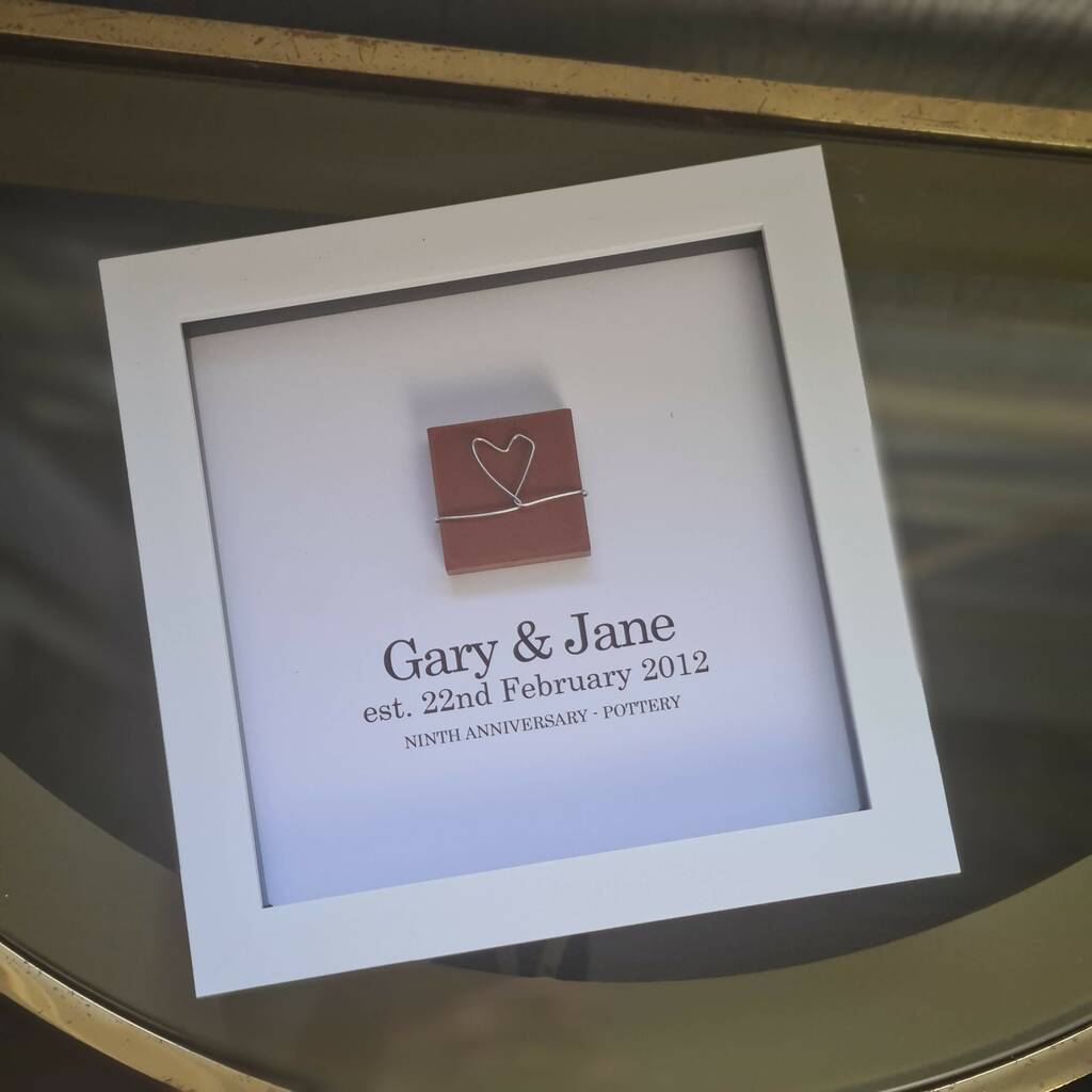 Personalised 9th anniversary gift