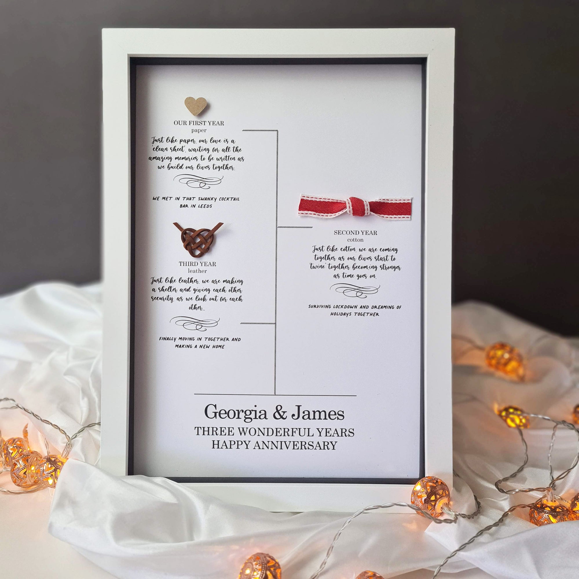 third wedding anniversary gift
