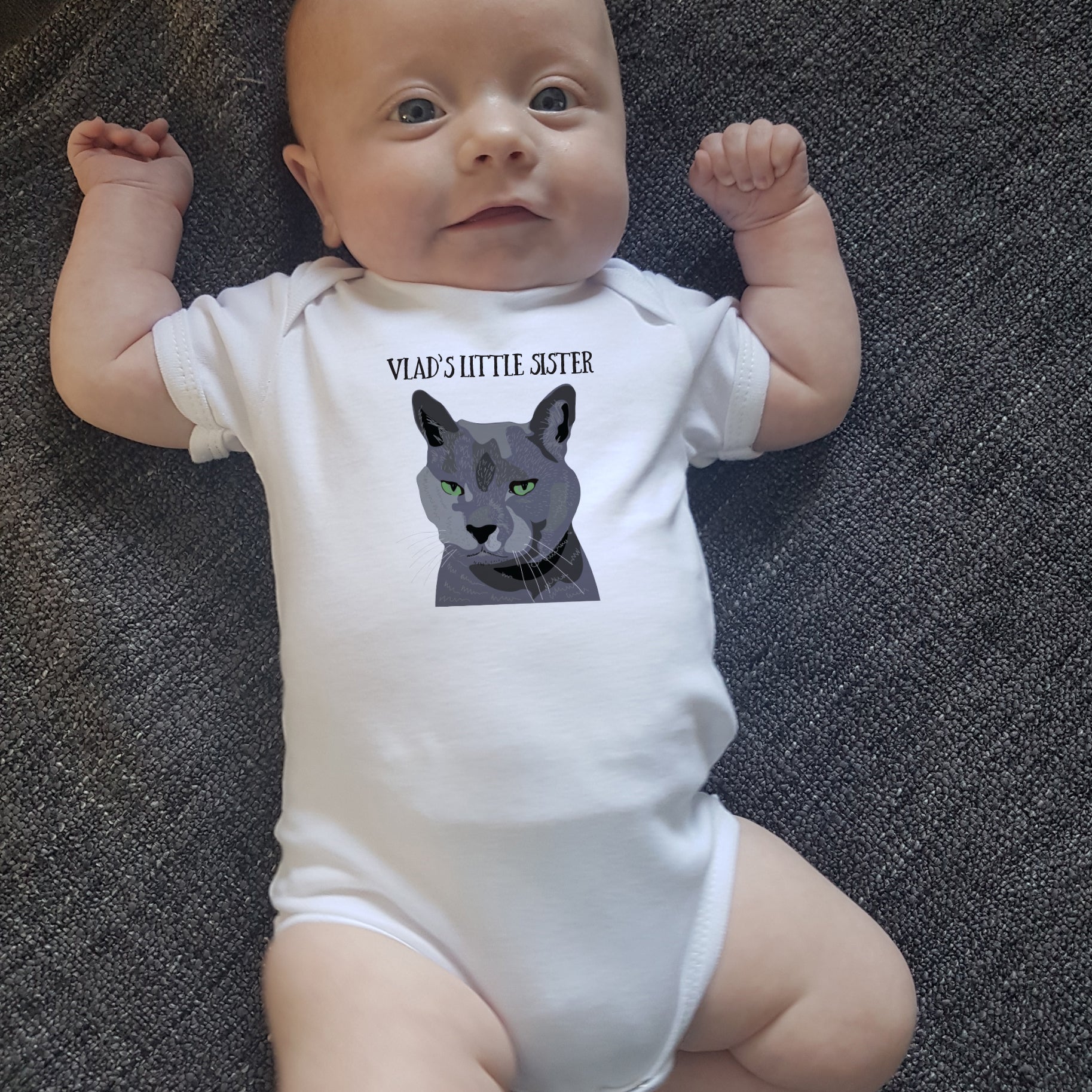 Personalised Cat Babygrow - Afewhometruths