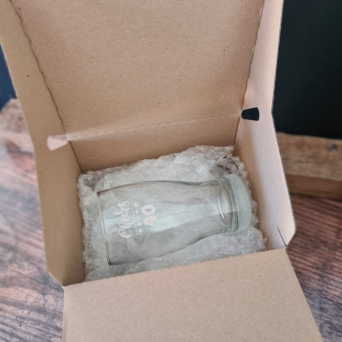 Personalised pint glass UK