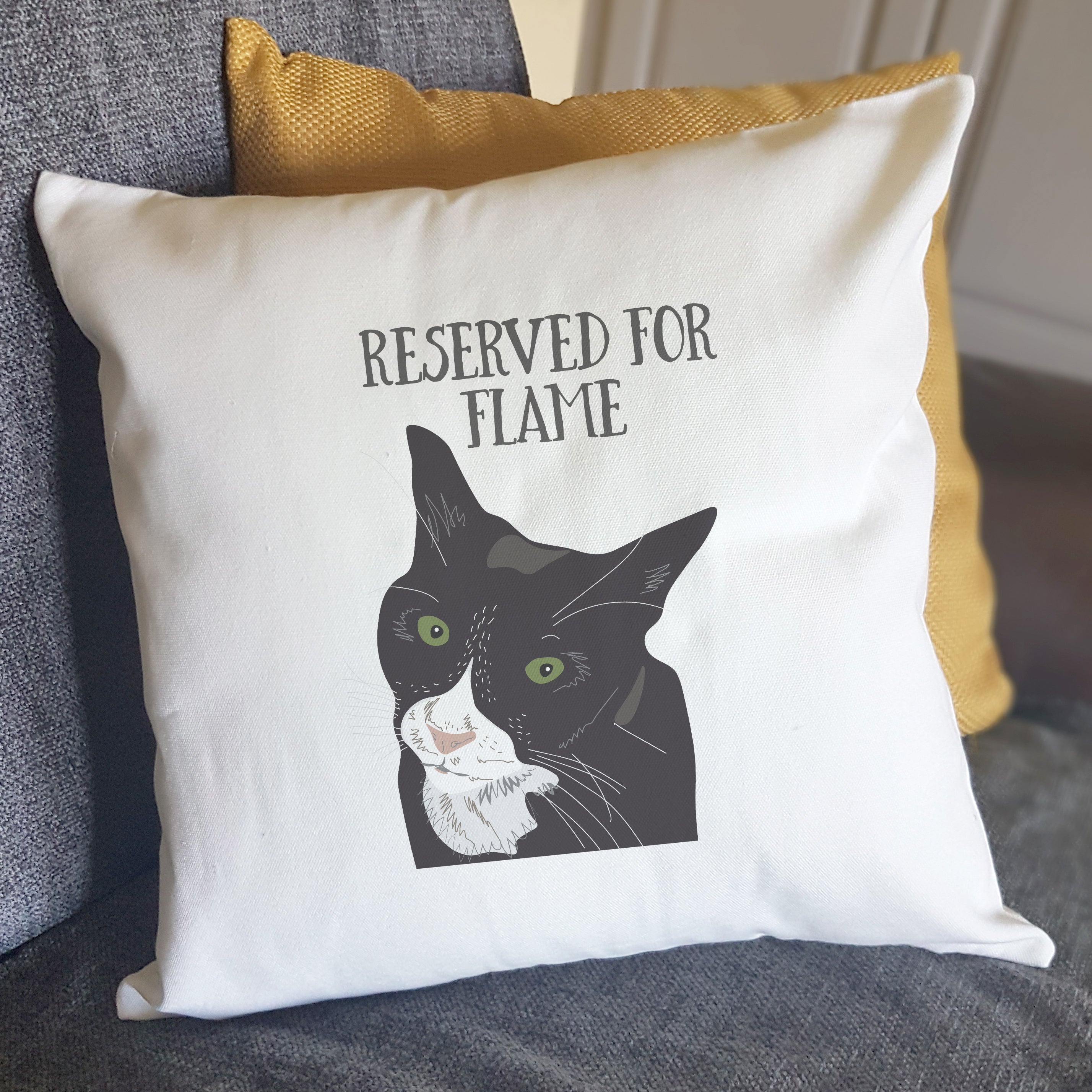 Cat fur is the new deals black pillow