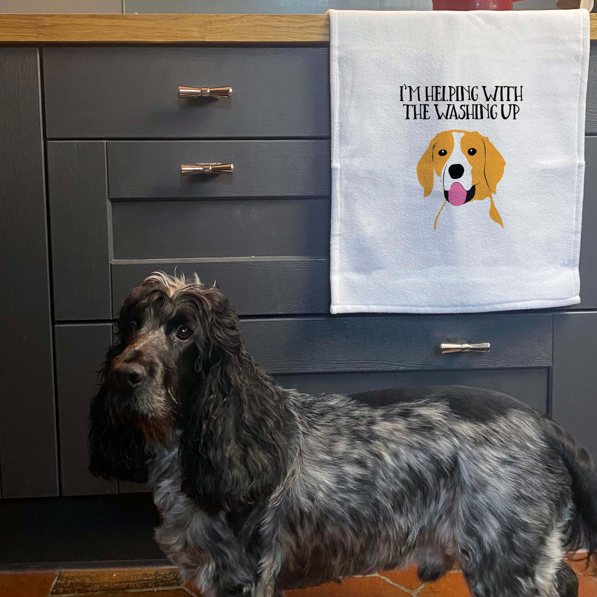 dog lover tea towel