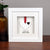 Personalised Double White Acrylic Heart Frame - Afewhometruths