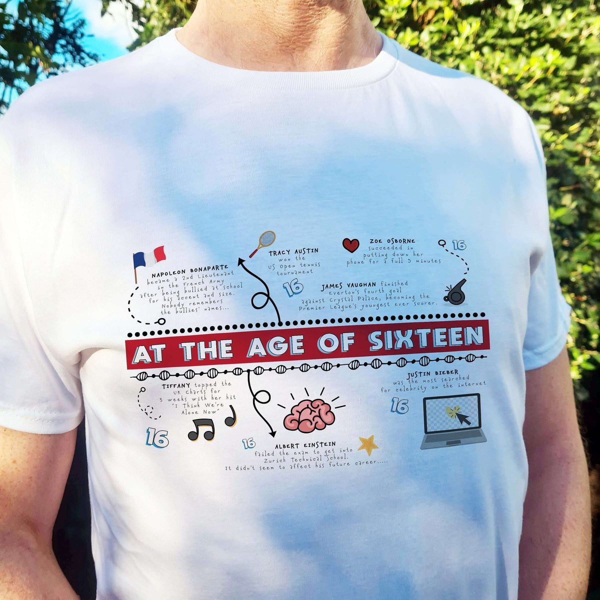 Personalised 16th birthday t-shirt