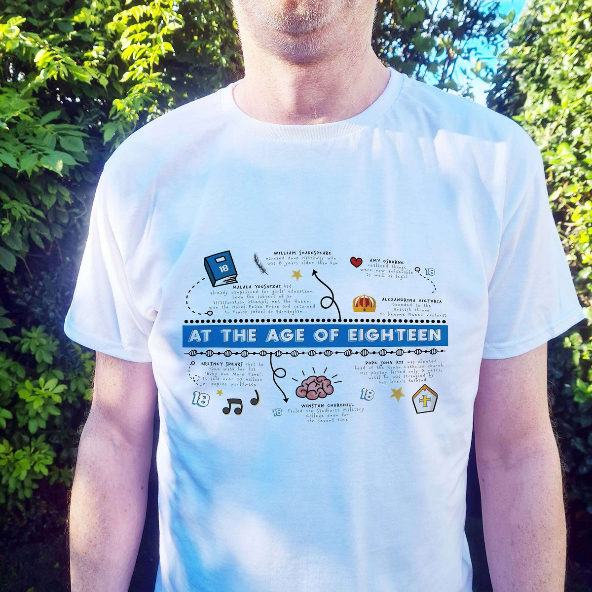 Personalised 18th birthday t-shirt