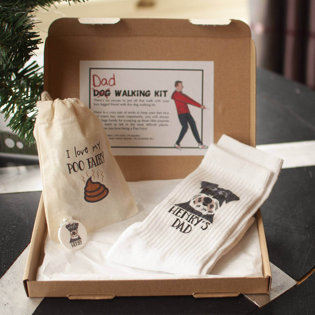 Personalised Dog Dad Walking Kit Afewhometruths