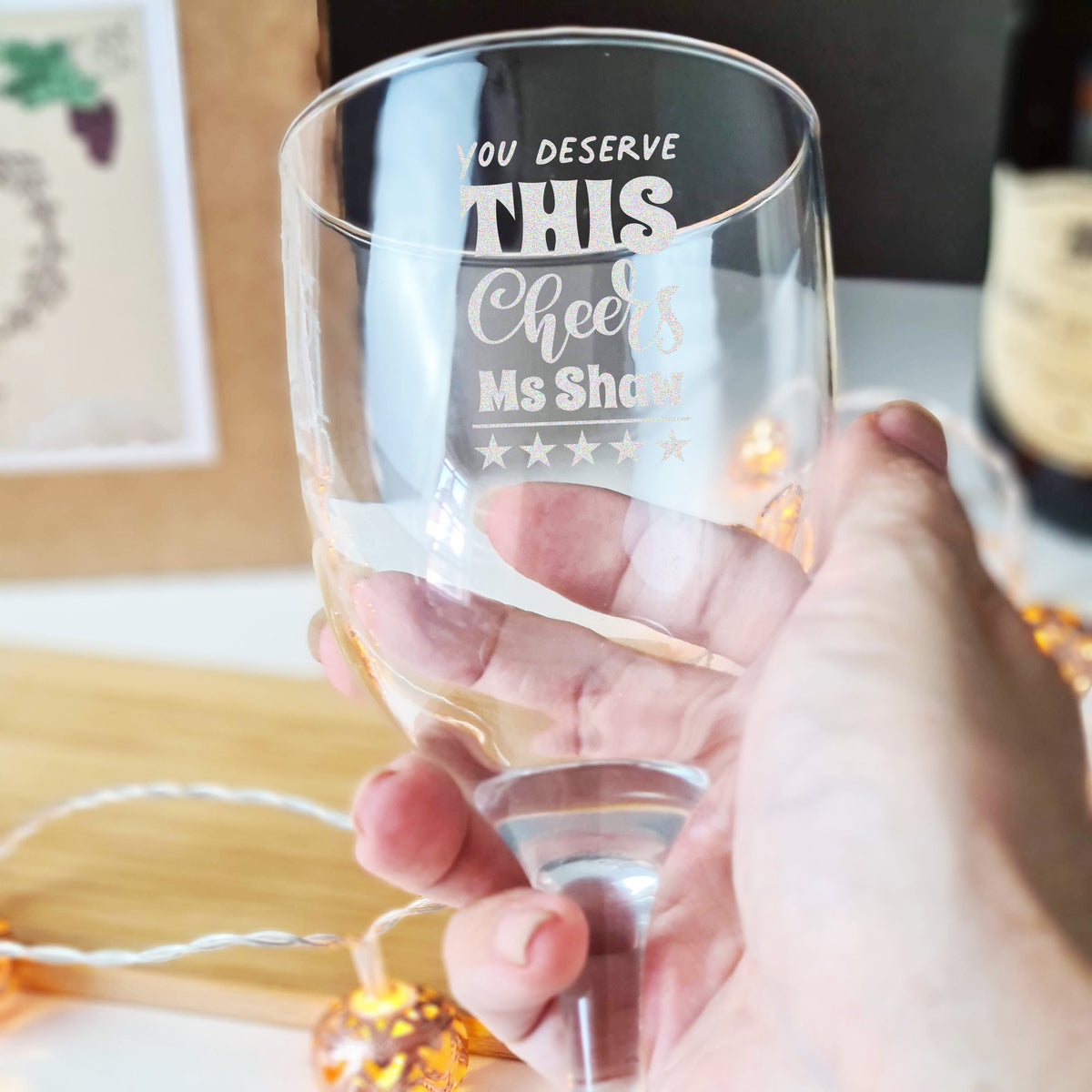 thank you teacher wine glass 