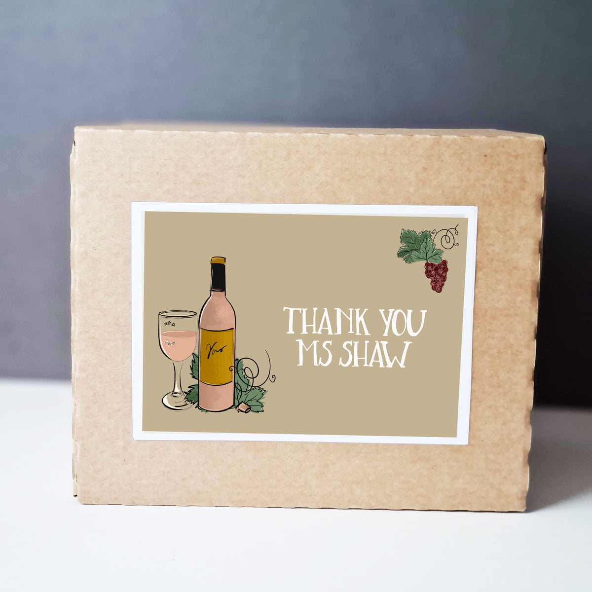 thank you teacher wine glass 