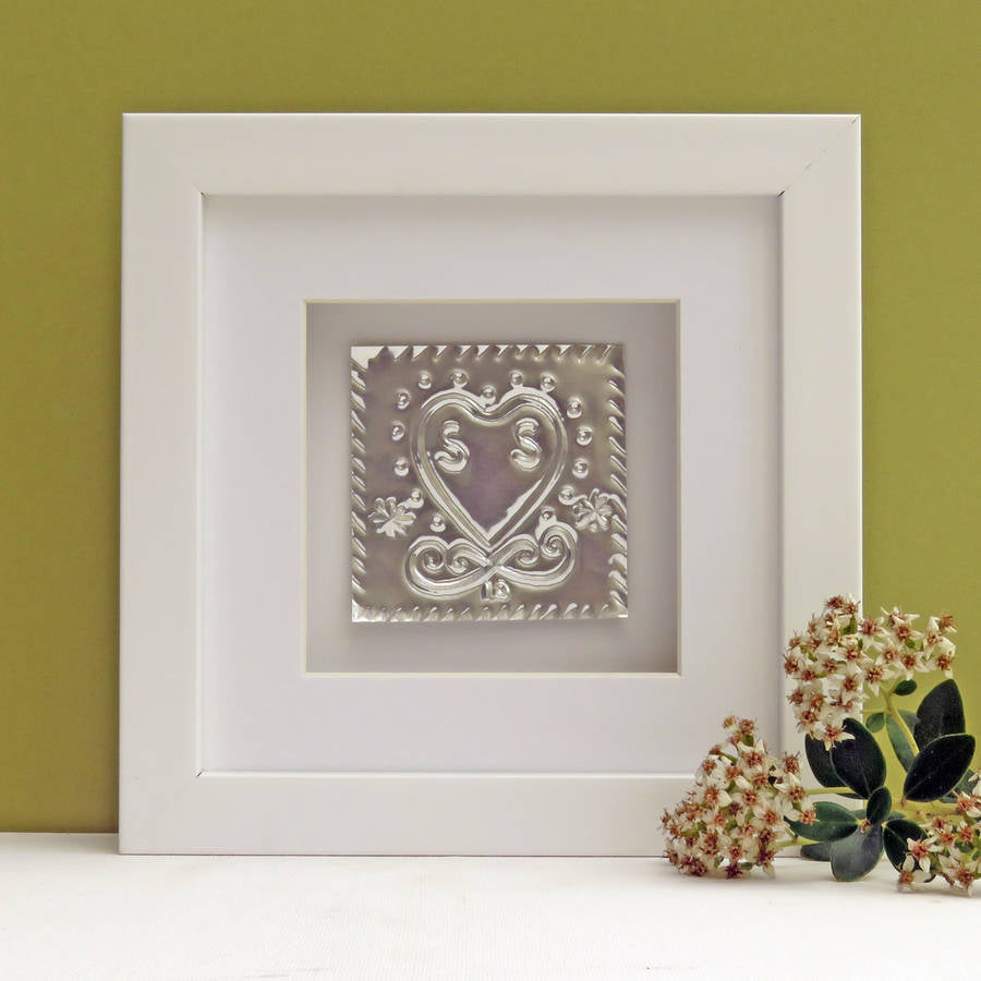 Personalised tin heart